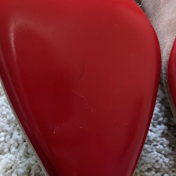 Christian Louboutin Tan Suede Pumps - NWOT Size 36.5 - Picture 5 of 8